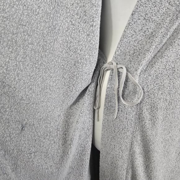 Natori Gray Rayon Blend Robe Sz L Comfy Oversized Wrap Belted Lounge Sleep - Picture 5 of 10